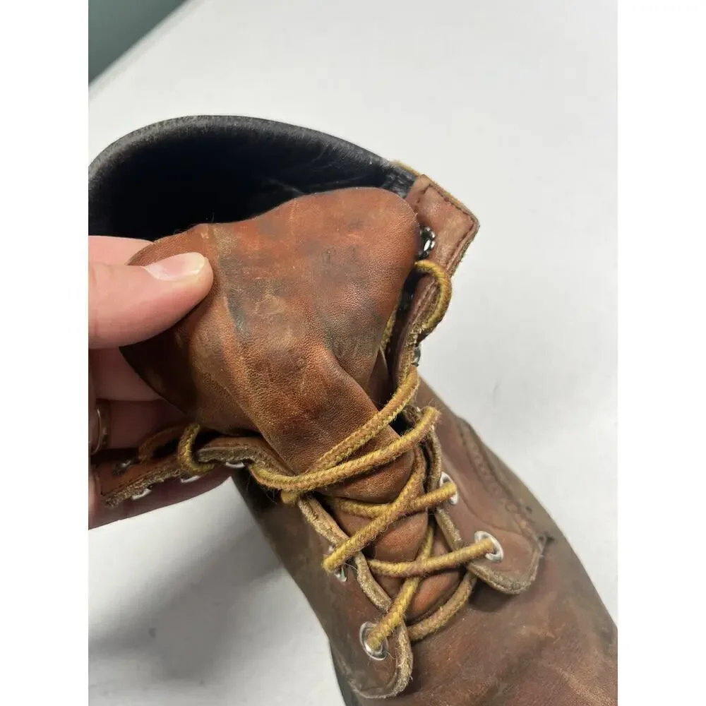 Redwing Womens Low Lace Up Western Vintage Leather Work Boot Size 7B